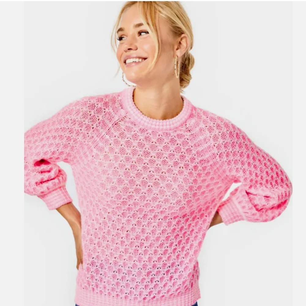 Lilly Pulitzer Sweater.  Mandevilla Honeycomb
